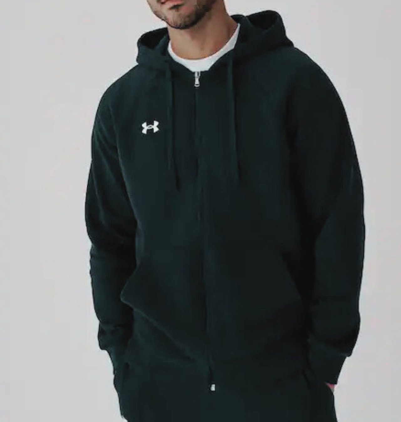 UNDERARMOUR FLEECE HOODIE TRACKSUIT BLACK